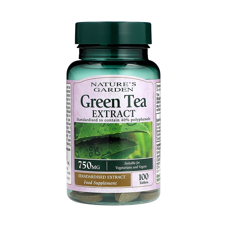 Nature's Garden Green Tea Extract 750mg 100 Tablets